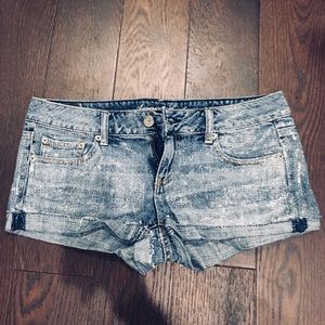Sparkle Denim Shorts